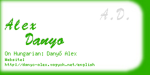 alex danyo business card