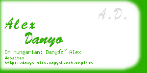 alex danyo business card